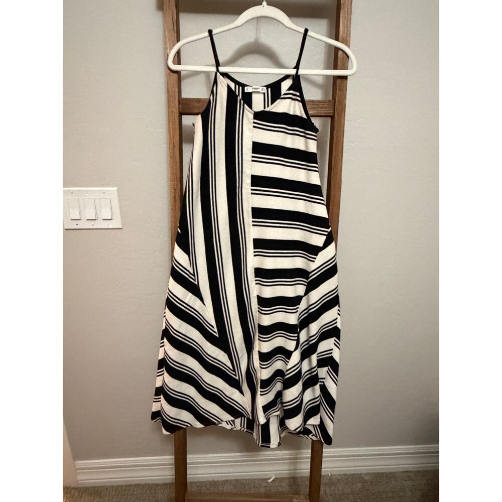 Mango (MNG) - Black and white stripe/ Sundress / Size XS